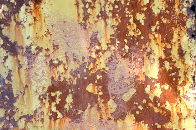 Old rusty flat metal surface