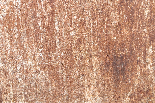 Old rusty iron with White stains. Textured surface background.