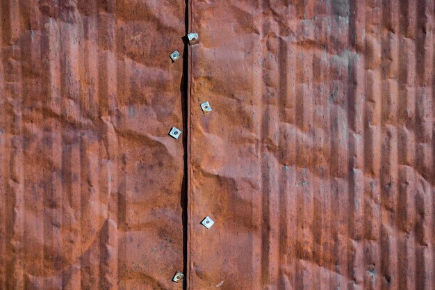 Old rusty tin plate as background closeup