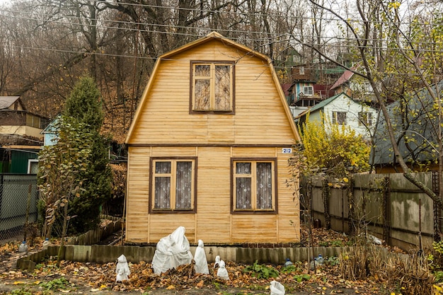 An old small country village house