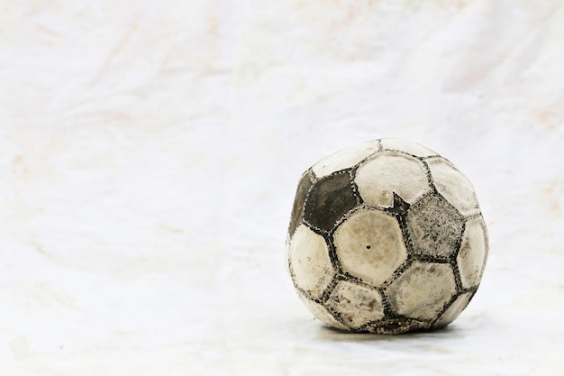 Foto vecchio pallone da calcio