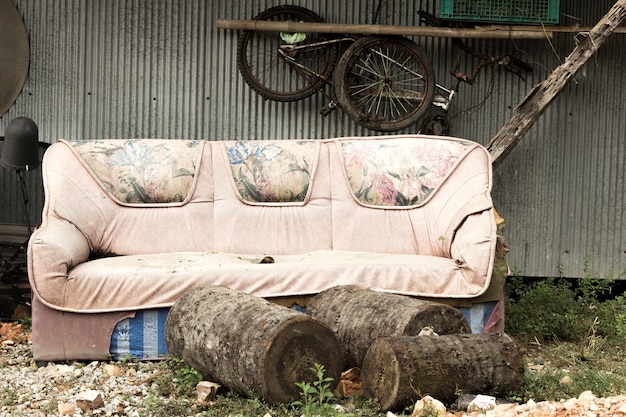 Photo old sofa