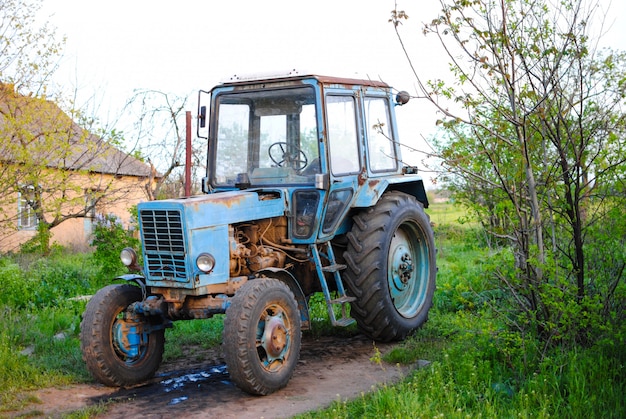 Old Soviet powerful tractor named 