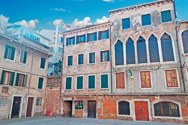 Old square in Venice Italy