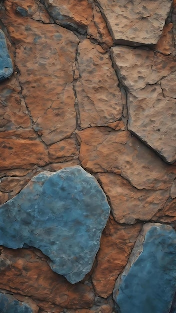 오래된 돌 텍스처 배경은 클래식 파란색을 띄었습니다.