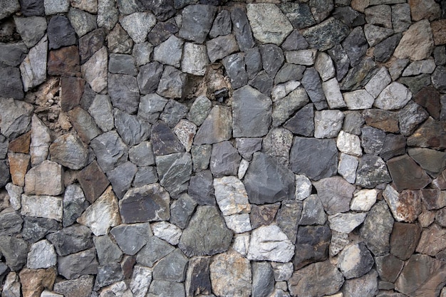 Old Stone wall background in blue gray tone