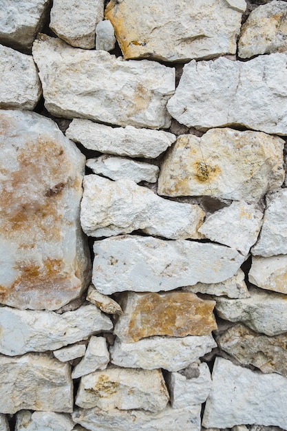 Vecchia struttura di superficie del muro di pietra