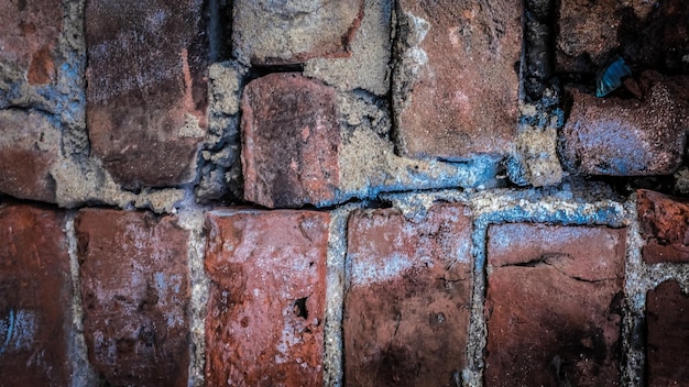 Old stone wall with a crack. texture for design