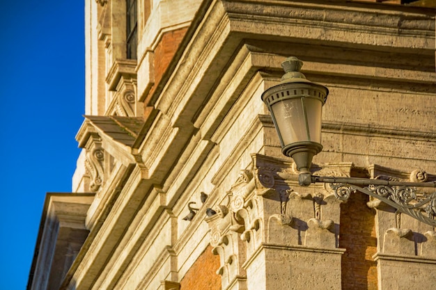 Old street lantern in Rome