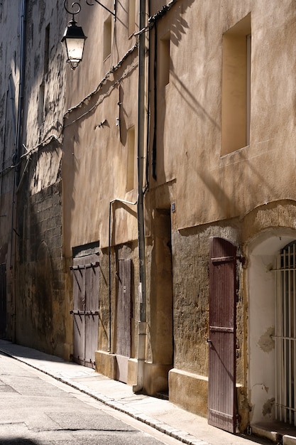 Foto vecchia strada nel sud della francia