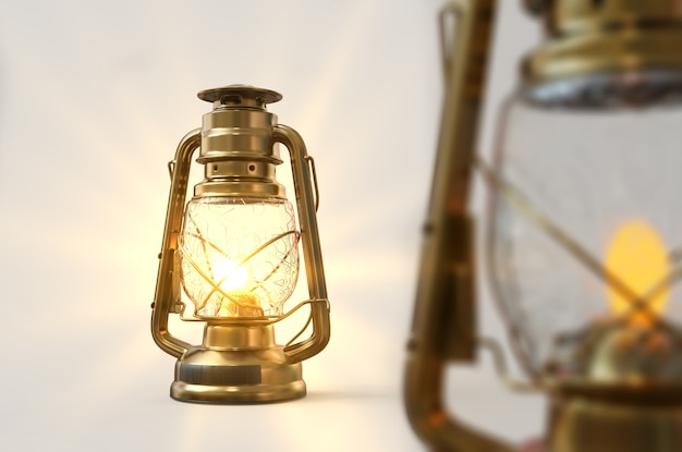 Old style lantern with Background