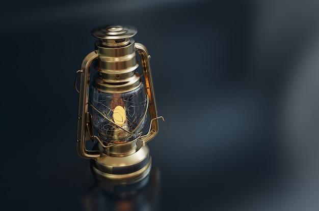 Old style lantern with copy space