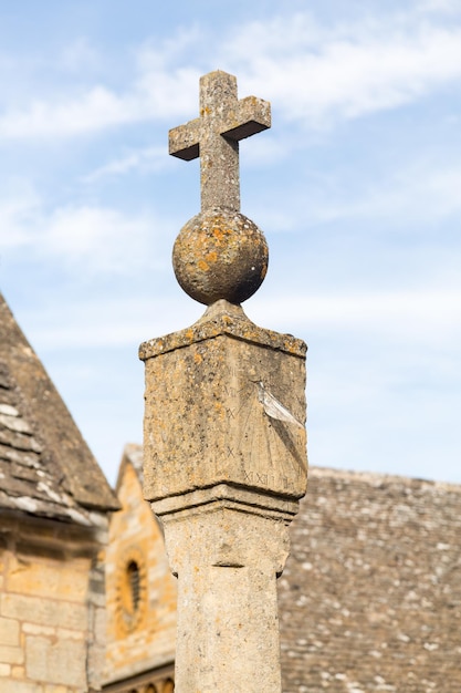 Old sundial in Stanton Cotswolds