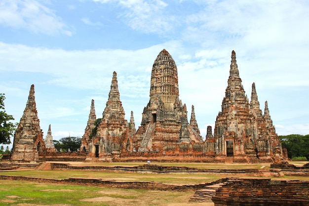 Old Temple Wat Chaiwatthanaram of Ayutthaya Province ,Thailand