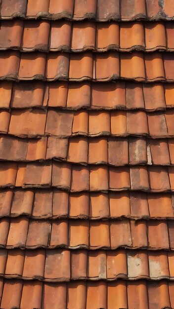 Old tiles roof background