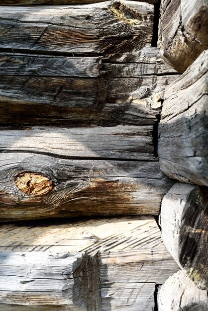 Photo old timber house details