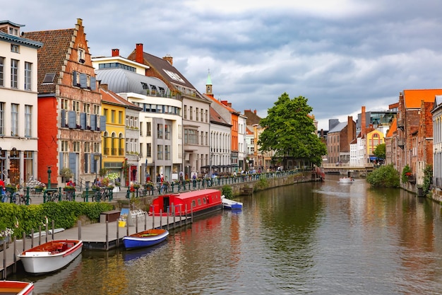 Old town of Ghent Belgium