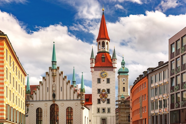 Old town hall in munich, germany