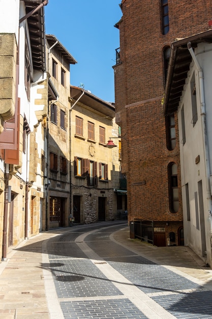 Old town of the municipality of Lezo, the small coastal town in the province of Gipuzkoa, Basque Country