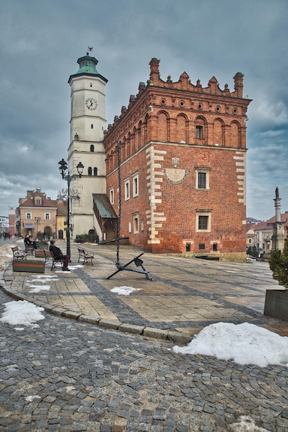 Photo old town sandomierz poland