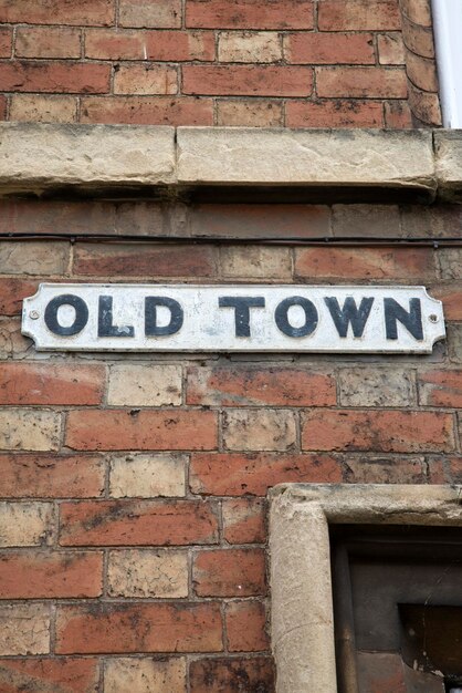 Old Town Street Sign, Engeland, VK