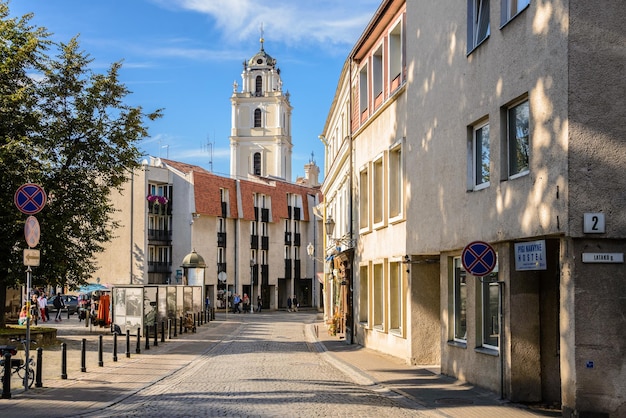 Old Town Street in Sunny Day