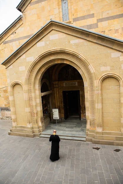 The old town of Tbilisi with colorful streets and facades