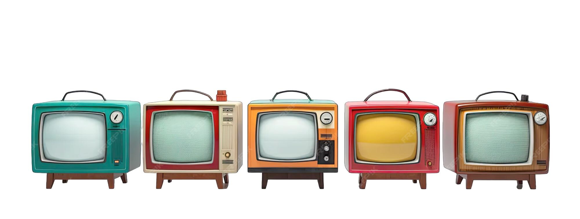 Premium AI Image | Old TV vintage tv on transparent background