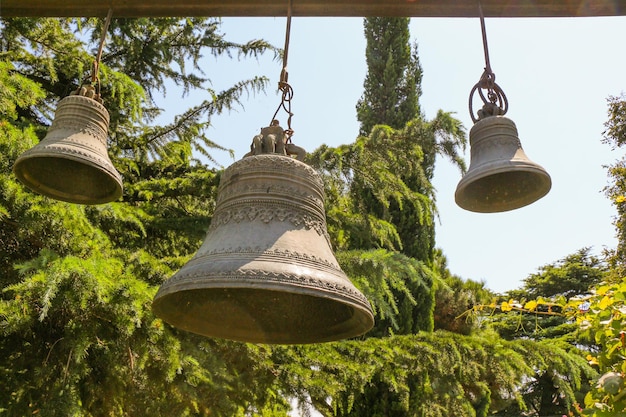 Old twin traditional church bells