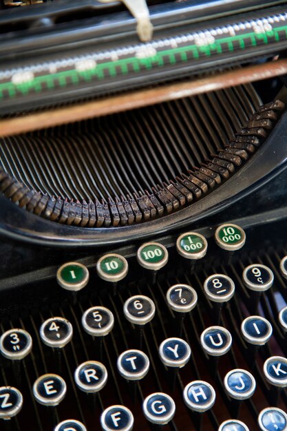 Photo old type typewriter