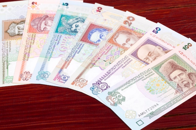 Old Ukrainian money a business background