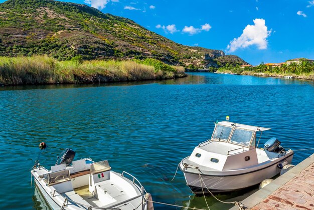 Old village of Bosa on the river Temo