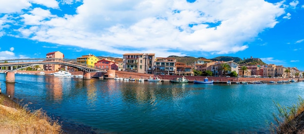 Old village of Bosa on the river Temo