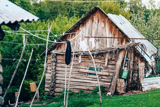 Old village woodenhouse