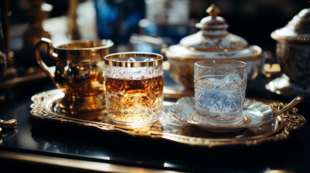 Premium AI Image | _Old_vintage_antique_royal_dishes_and_appliance