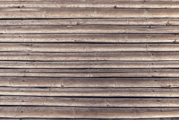 old vintage bamboo fence background