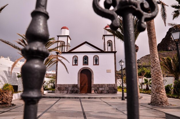 Photo old vintage catholic church virgen de las nieves