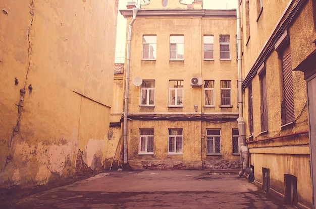 Old vintage courtyard