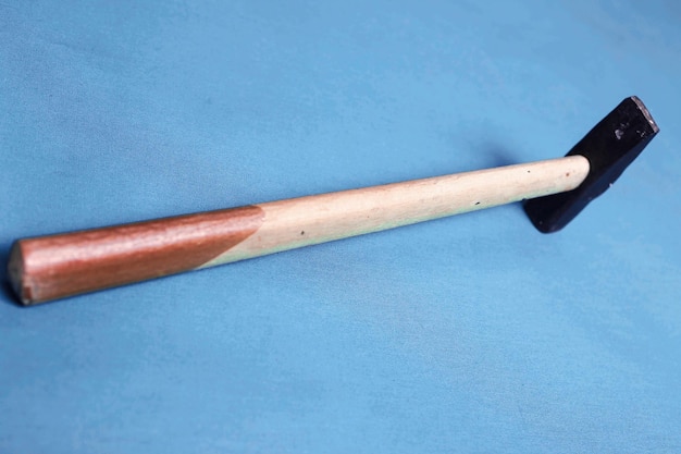 Old vintage hammer the craft tool for carpenter