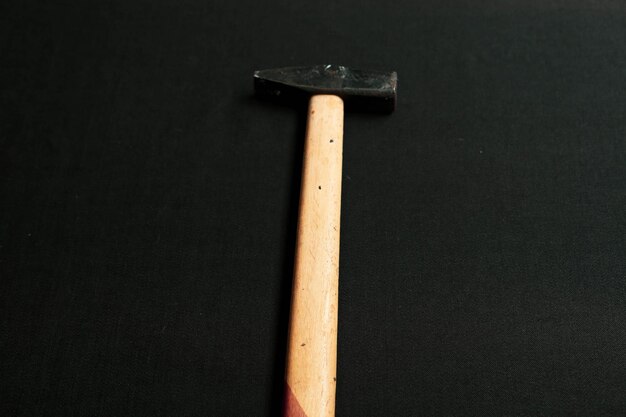 Old vintage hammer the craft tool for carpenter