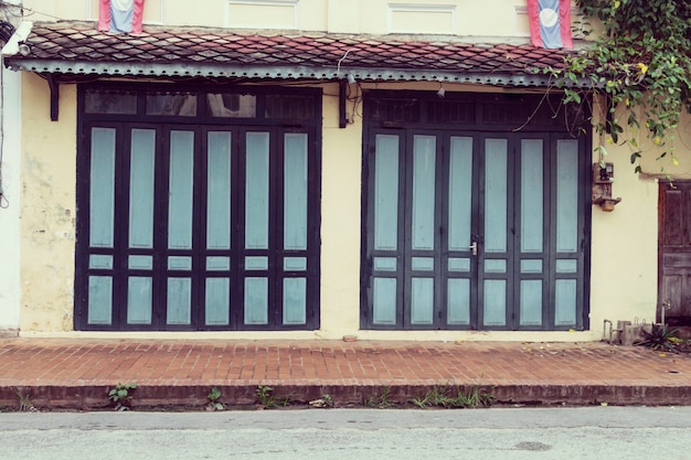 old vintage house in Laos.