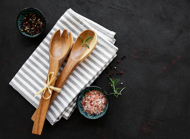 Old vintage kitchen utensils.