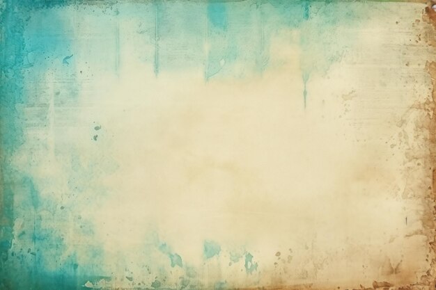 Photo old vintage paper stained with watercolor paint creating a artistic background