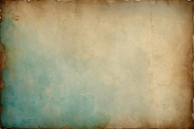 Old vintage paper stained with watercolor paint creating a artistic background