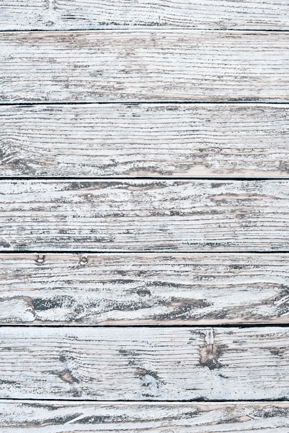 Vecchio sfondo bianco in legno vintage vista dall'alto spazio libero per il testo