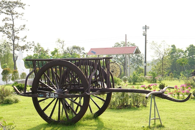 Old wagons were set up for the new generation to study