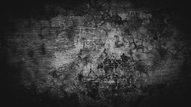 Old wall texture cement dark black gray background abstract grey color design are light with white gradient background