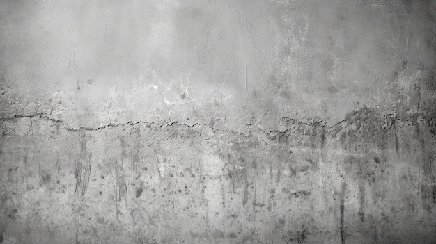 Старая текстура стены цемент грязно-серый с черным фоном абстрактный серый Генеративный AI