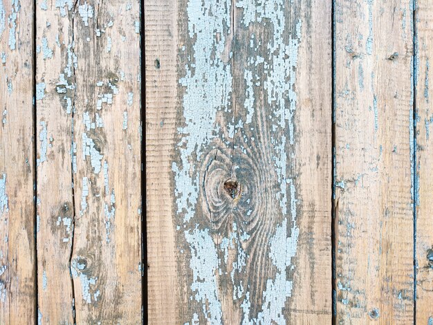 Old weathered painted wooden plank textured background