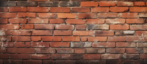 Old weathered red brick wall texture